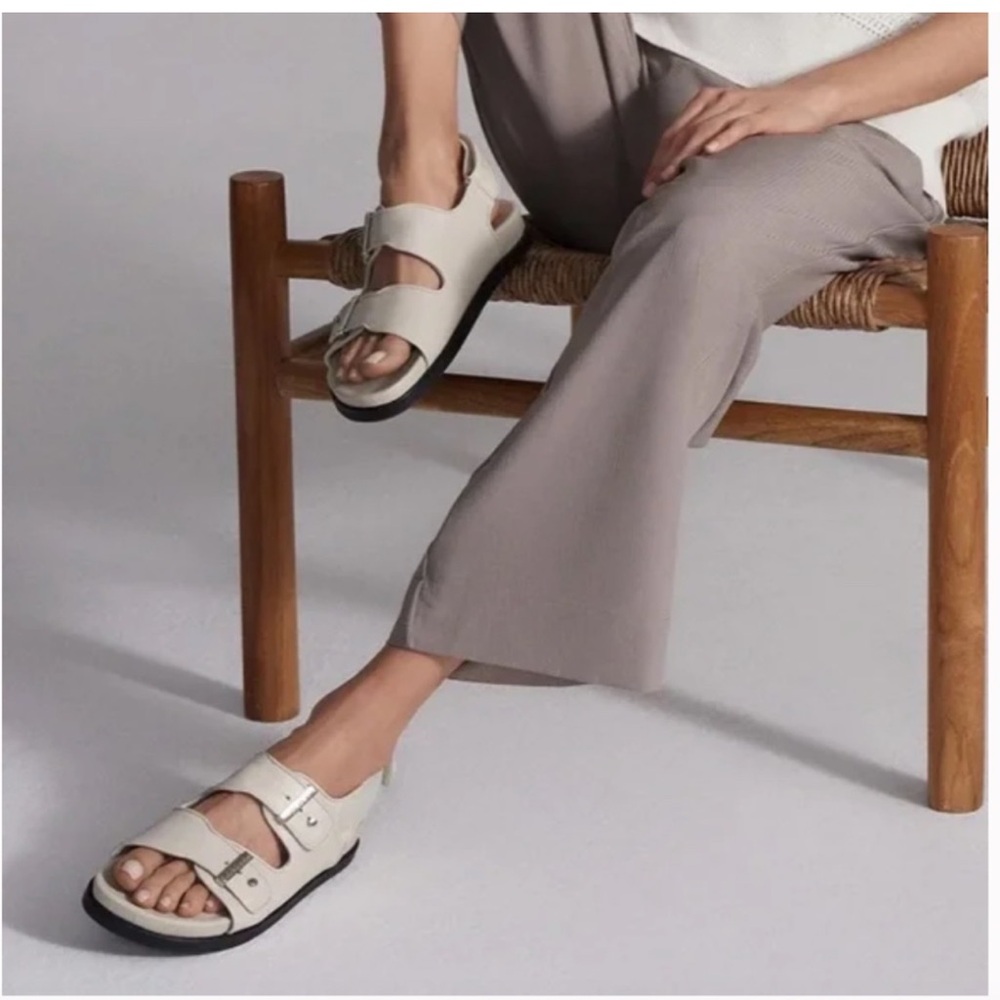 Varley Corte Sandal Leather Birch Color Sz 36